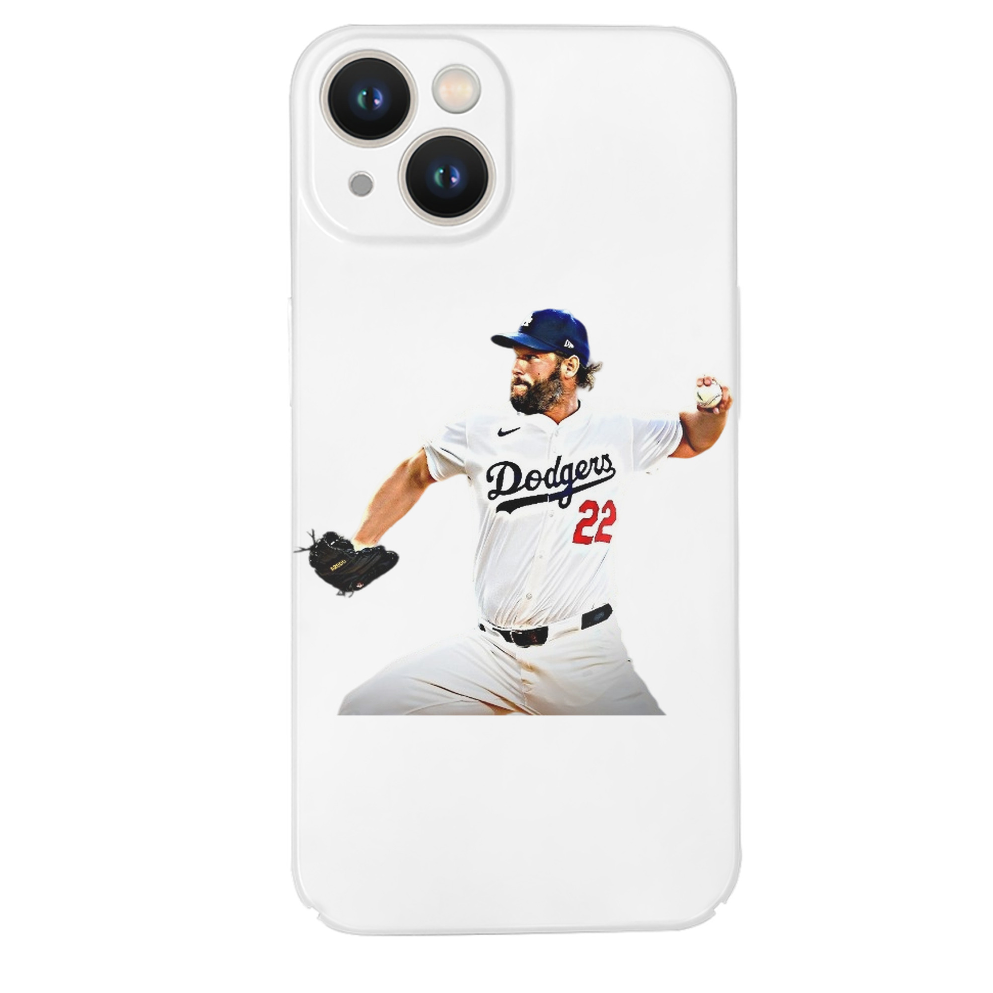 Clayton Kershaw  9 IPhone 14 Series Full-Cover Hard Case – Shockproof With Raised Camera Protection – Precise Cutouts, Wireless Charging Compatible – Durable, Anti-Yellowing, Easy To Clean